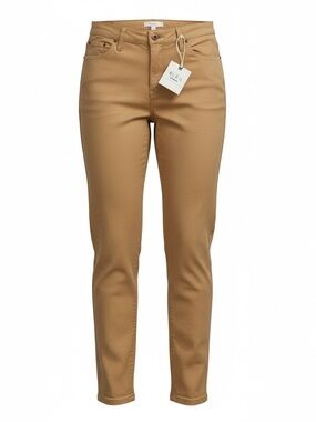 High-Rise Skinny Jeans in Cognac